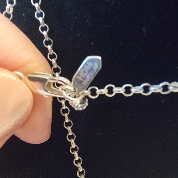 HDM Silvertone Earth Globe Necklace - Picture 2 of 4